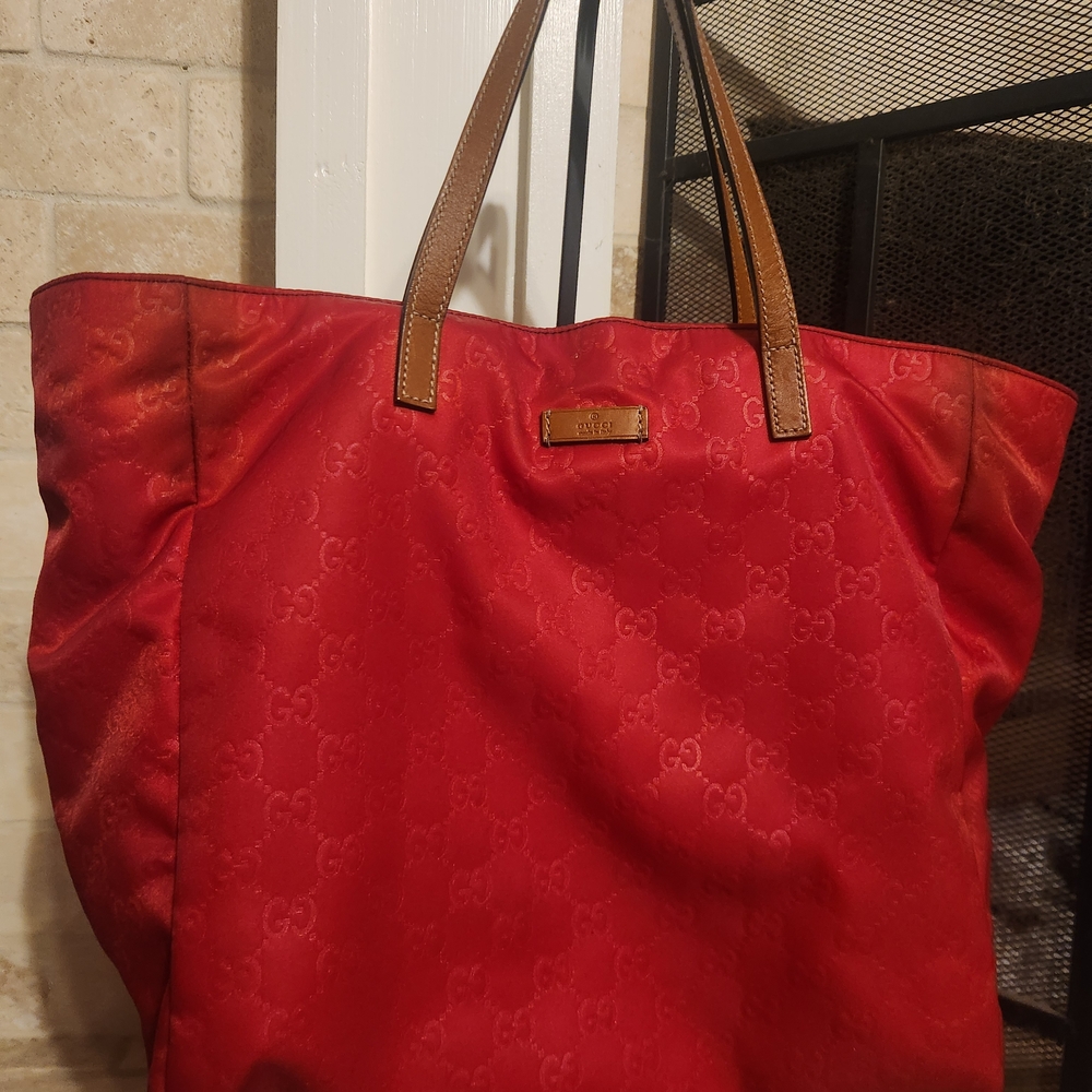 Gucci Red Tote Bag